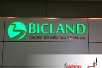 Lắp đặt hệ thống biển công ty BicLand - Quảng Cáo Thăng Long - Công Ty TNHH Quảng Cáo Và Nội Thất Thăng Long